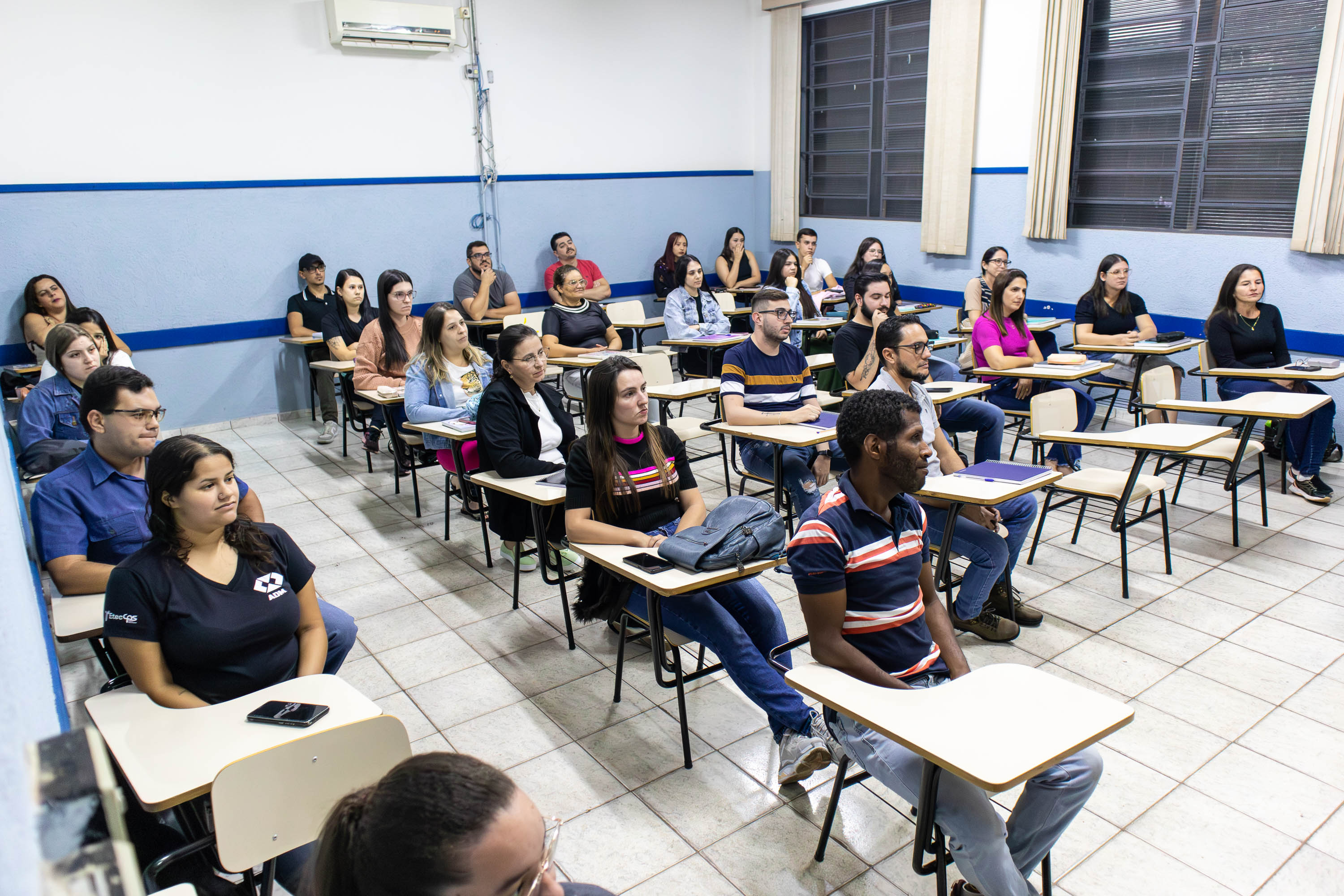 Alunos iniciaram as aulas nesta quarta-feira (24). Foto: Luís Fernando da Silva / Prefeitura Municipal de Urupês.